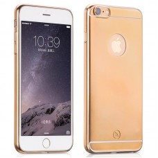 Apple iPhone 6 HOCO Black Series Metal Surface Szilikon - Arany