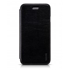 Apple iPhone 6 HOCO Crystal Classic Series Bőr Könyvtok - Fekete