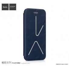 Apple iPhone 6 HOCO Slimfit Fashion Series Bőr Könyvtok -  Kék