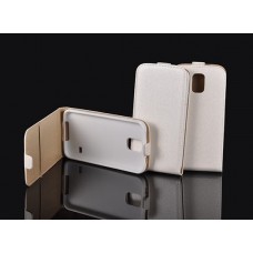 Huawei Y5 Flip Flexi Bőrtok - Fehér