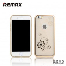 Apple iPhone 6/6S Plus Remax Sparkle Gold - Flower2
