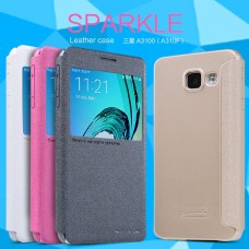 Samsung A310F/A3 2016 Nillkin Sparkle Könyvtok - Fekete