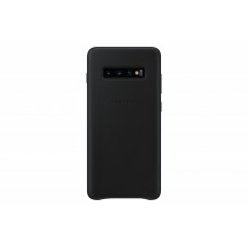 Samsung Galaxy S10 Plus gyári bőr hátlap - fekete Samsung Galaxy S10 Plus gyári bőr hátlap - fekete