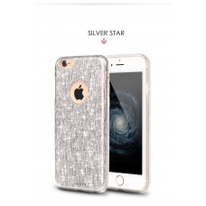 Apple iPhone 6/6s Mooke Star Rain TPU - Ezüst
