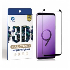 Samsung A40 Lito 3D Curved Full Cover Üvegfólia - Fekete