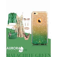 Apple iPhone 6/6s Mooke Aurora Gradient TPU - Zöld