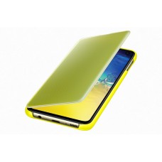 Samsung Galaxy S10e gyári Clear View Cover tok - sárga