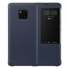 Huawei Mate 20 Pro gyári S-View Flip cover - sötétkék