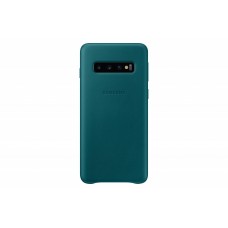 Samsung Galaxy S10 gyári bőr hátlap - zöld Samsung Galaxy S10 gyári bőr hátlap - zöld