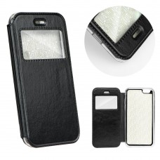 Samsung S8 Ablakos Magnet könyvtok - fekete