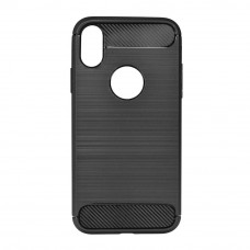 Apple iPhone X Milled Carbon hátlap - fekete