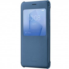 Huawei Honor 8 gyári view cover - sötétkék Huawei Honor 8 gyári view cover - sötétkék