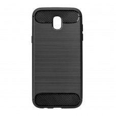 Samsung J320/J3 2017 Milled Carbon hátlap - fekete