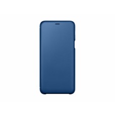 Samsung Galaxy A6 Plus 2018 gyári Flip Wallet tok - kék