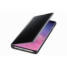 Samsung Galaxy S10 Plus gyári Clear View Cover tok - fekete