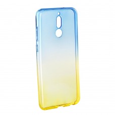 Huawei P10 Lite Ombre szilikon hátlap - kék-arany