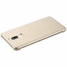 Huawei Mate 10 Lite gyári műanyag bőrbevonatos hátlap - arany