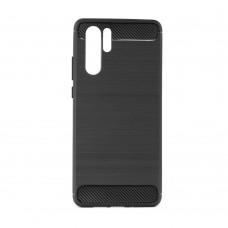 Huawei P30 Pro Milled Carbon hátlap - fekete