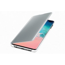 Samsung Galaxy S10 Plus gyári Clear View Cover tok - fehér