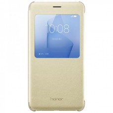 Huawei Honor 8 gyári view cover - arany Huawei Honor 8 gyári view cover - arany