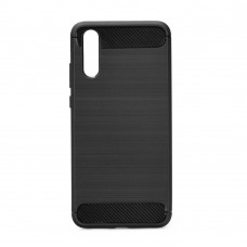Huawei P20 Pro Milled Carbon hátlap - fekete