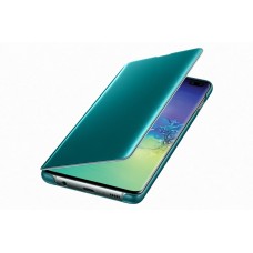 Samsung Galaxy S10 Plus gyári Clear View Cover tok - zöld