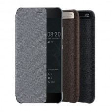 Huawei P10 gyári Smart View Cover - világosszürke-fekete