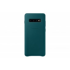 Samsung Galaxy S10 Plus gyári bőr hátlap - zöld Samsung Galaxy S10 Plus gyári bőr hátlap - zöld