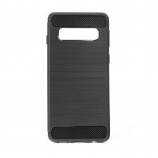 Samsung S10 Milled Carbon hátlap - fekete Samsung S10 Milled Carbon hátlap - fekete