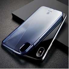 Apple iPhone X Baseus Simple Szilikon - kék