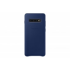 Samsung Galaxy S10 Plus gyári bőr hátlap - sötétkék Samsung Galaxy S10 Plus gyári bőr hátlap - sötétkék