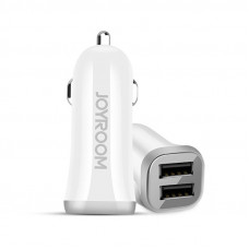 Joyroom C-M216 autós töltő adapter 3.1A 2xUSB - Fehér