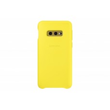 Samsung Galaxy S10e gyári bőr hátlap - sárga