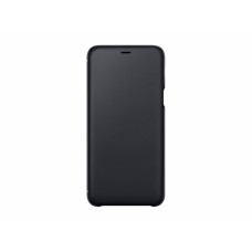 Samsung Galaxy A6 Plus 2018 gyári Flip Wallet tok - fekete