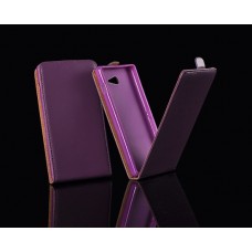 Apple iPhone 6 Flip Flexi Bőrtok - Sötétlila 