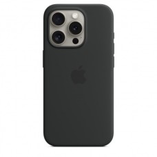 Apple iPhone 15 Pro gyári MagSafe szilikon tok - Black