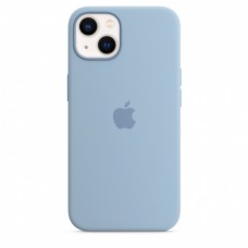 Apple iPhone 13 gyári MagSafe szilikon tok - Blue Fog