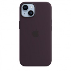 Apple iPhone 14 gyári MagSafe szilikon tok - Elderberry Apple iPhone 14 gyári MagSafe szilikon tok - Elderberry
