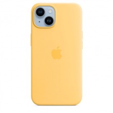 Apple iPhone 14 gyári MagSafe szilikon tok - Sunglow Apple iPhone 14 gyári MagSafe szilikon tok - Sunglow