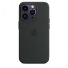 Apple iPhone 14 Pro gyári MagSafe szilikon tok - Midnight