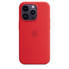 Apple iPhone 14 Pro gyári MagSafe szilikon tok - (PRODUCT) RED