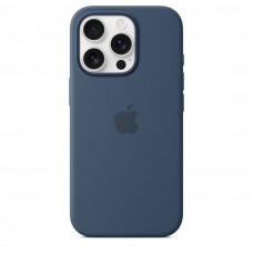 Apple iPhone 16 Pro Max gyári MagSafe szilikon tok - Denim