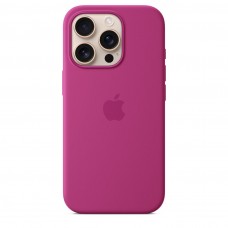 Apple iPhone 16 Pro gyári MagSafe szilikon tok - Fuchsia (Seasonal)