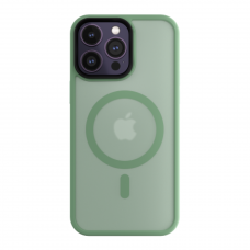  Apple iPhone 14 Plus Premium Matt Magsafe szilikon tok - Pisztácia