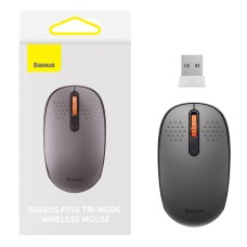 Baseus F01B vezeték nélküli egér Tri-mode 2.4G BT 5.0 1600 DPI - szürke