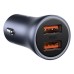 Baseus szivargyújtó töltő 40W 2 USB Type-C kábellel - fekete