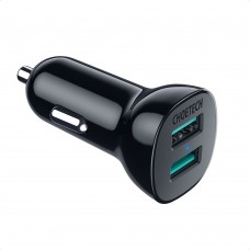 Choetech autós töltő adapter 2x USB 30W - fekete