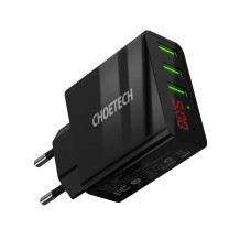 Choetech hálózati töltő adapter 3X USB 15W - Fekete
