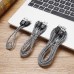 Dux Ducis 3 darabos USB - Lighting kábel - Fekete
