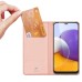 Samsung A22 5G Luxury könyvtok - rose gold